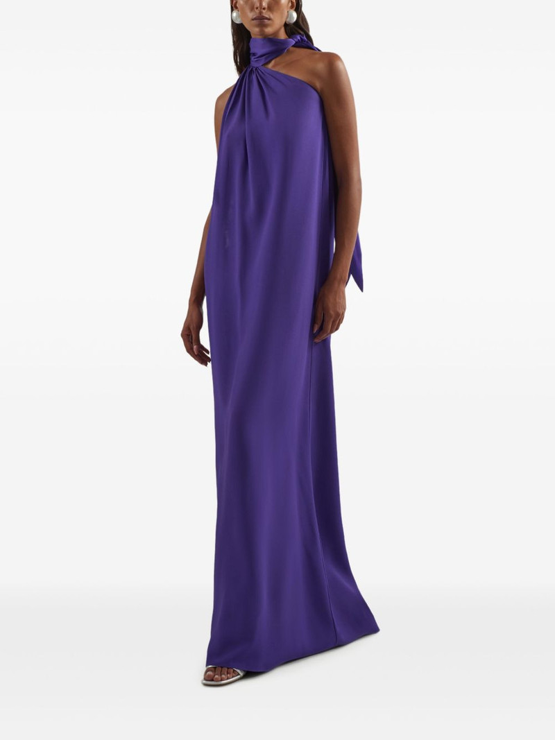 Taller Marmo Astor halterneck-tie maxi dress outlook