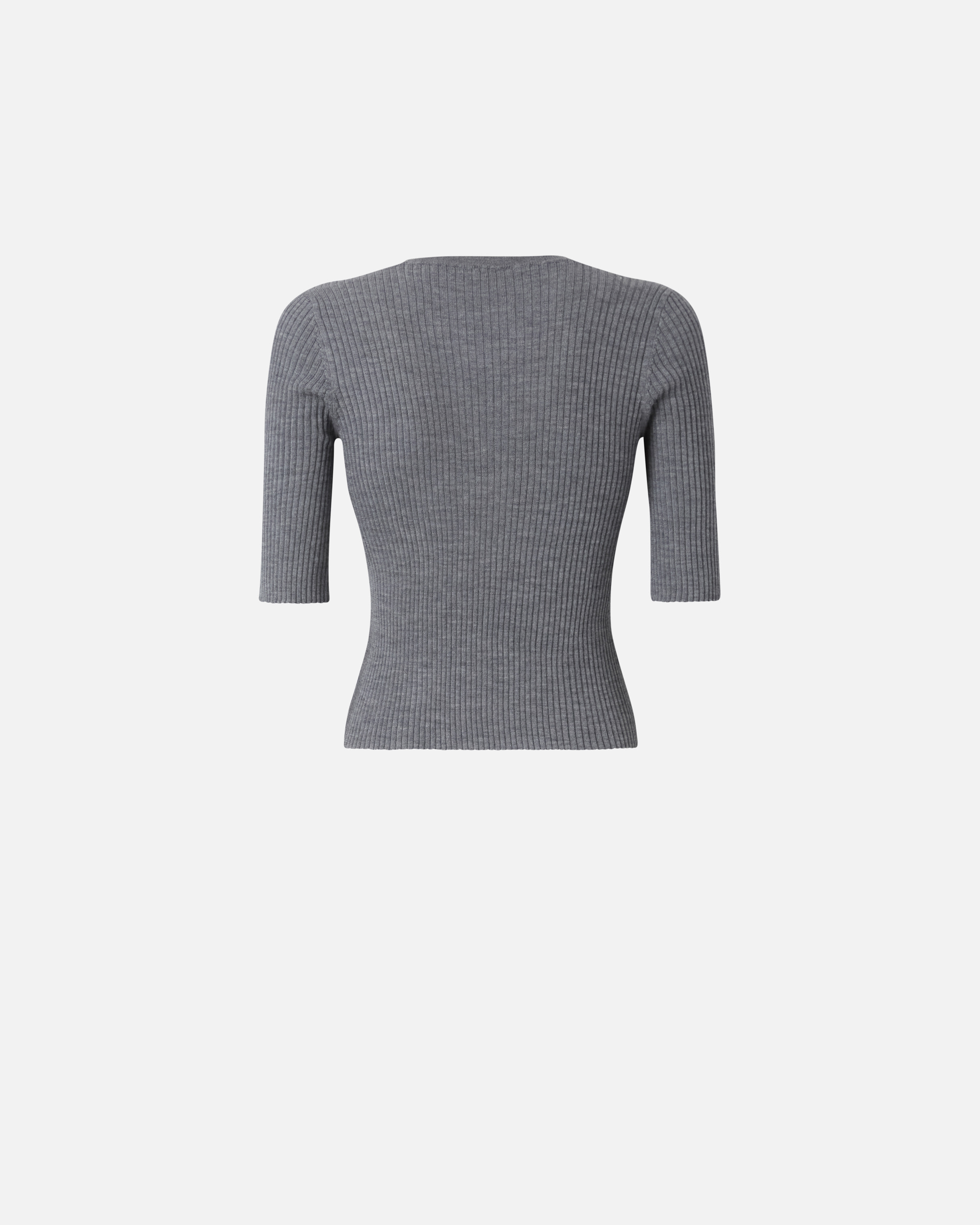 RIBBED SWEATER WITH TRANSPARENT LOVE BIRDS LOGO - 2