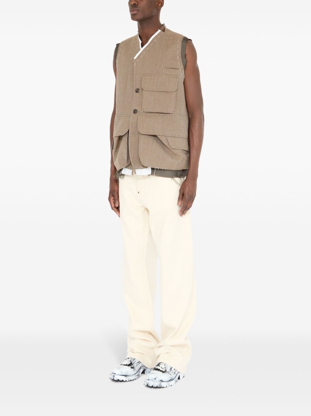 cargo wool vest - 6