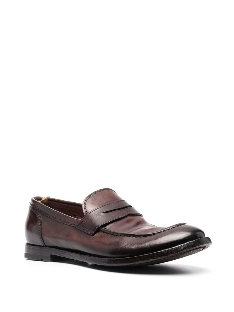 OFFICINE CREATIVE Anatomia leather penny loafers outlook