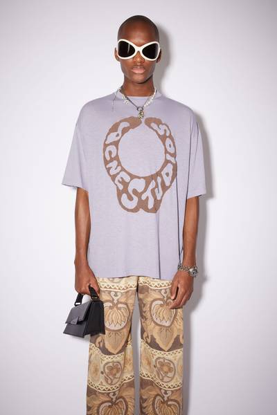 Acne Studios Crew neck t-shirt - Lavender purple outlook