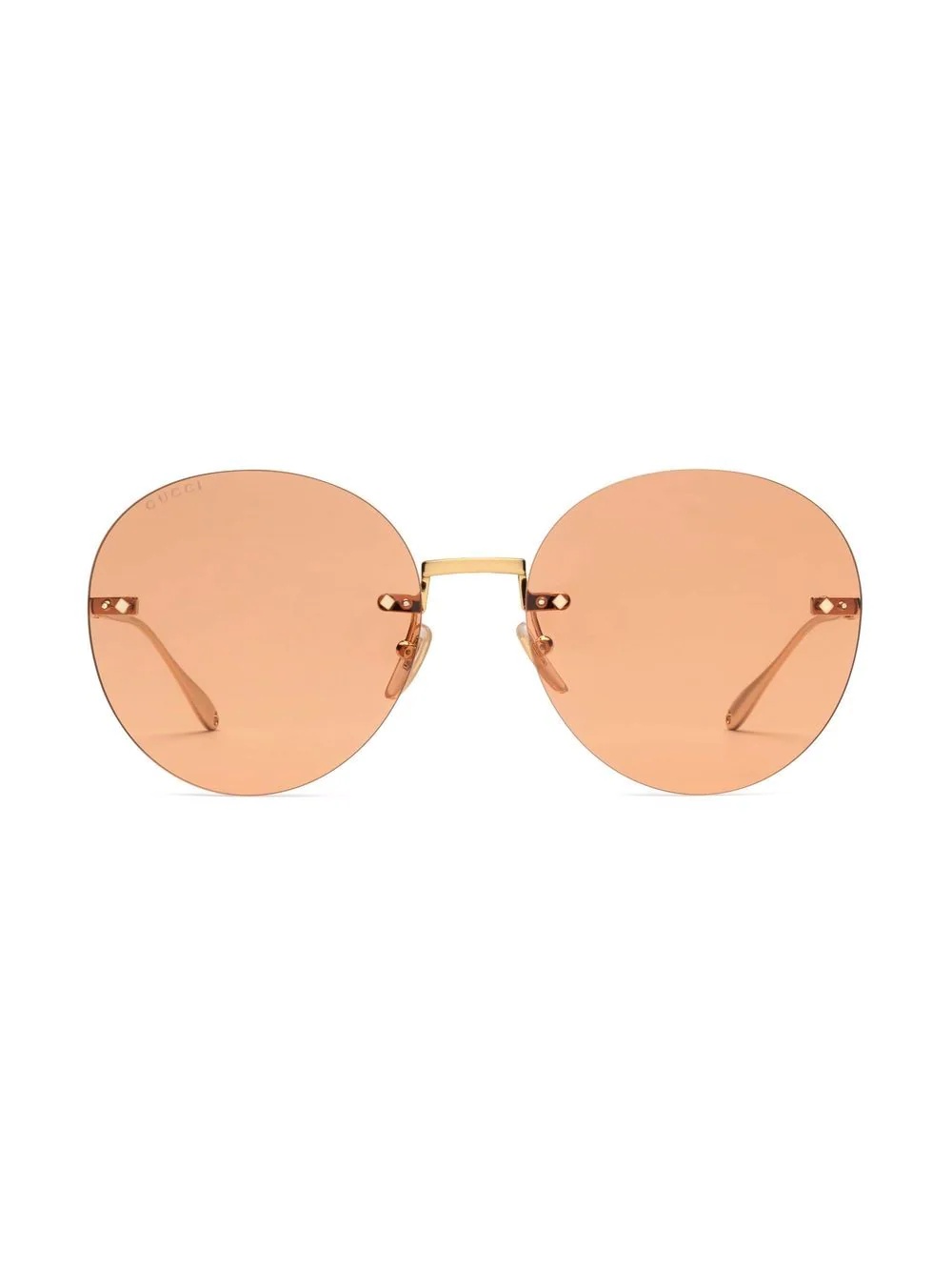 round-frame logo-charm sunglasses - 2