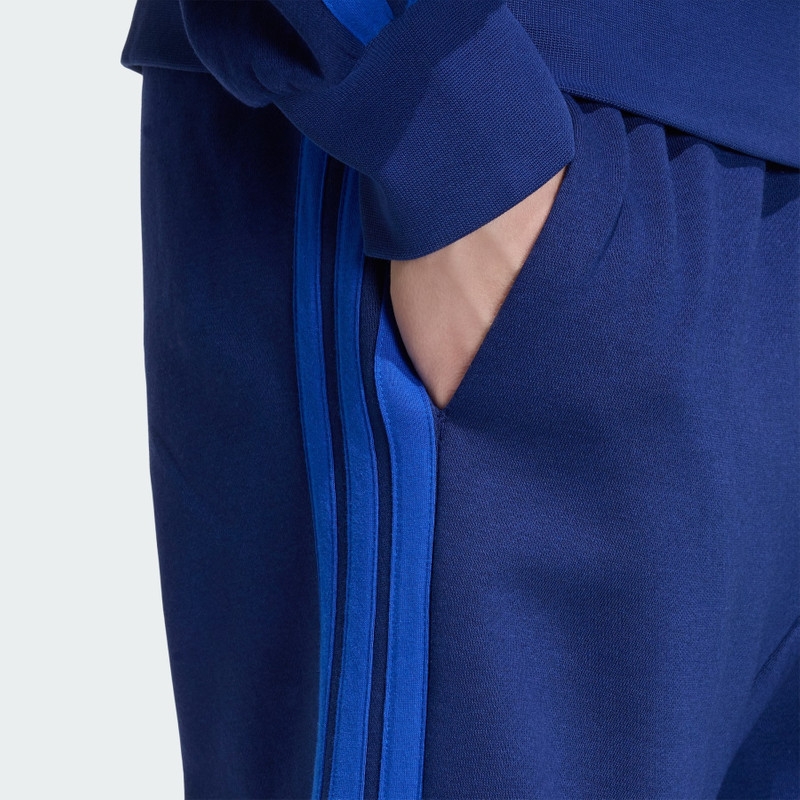 Essentials 3-Stripes Fleece Shorts 6
