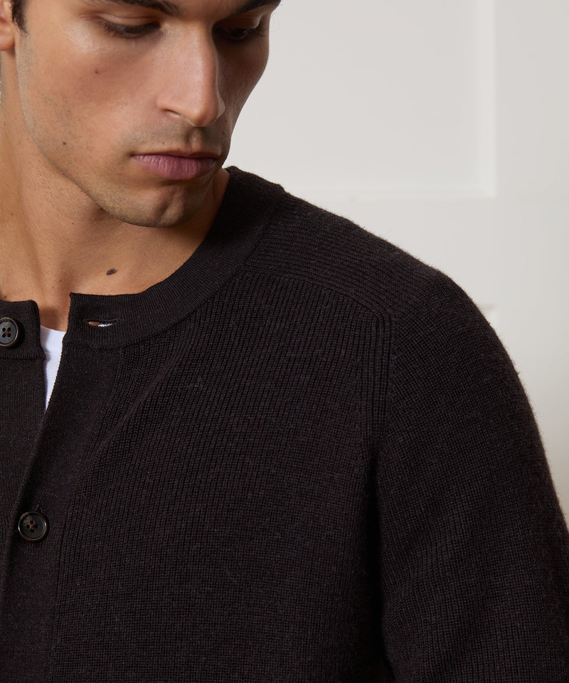 Merino Crewneck Cardigan 4