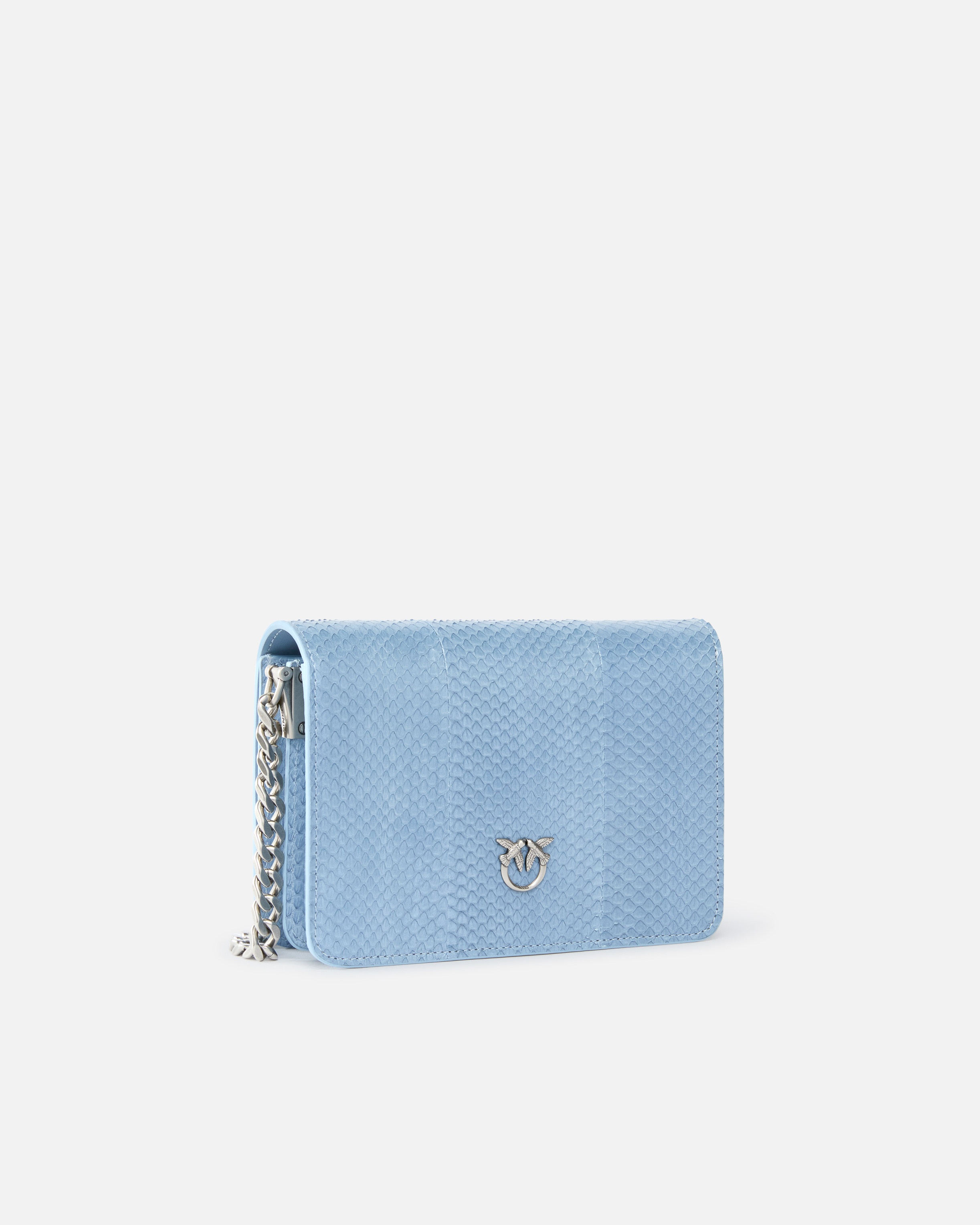 MINI LOVE BAG CROSSBODY BAG IN GLOSSY REPTILE PINKO GALLERIA. - 2