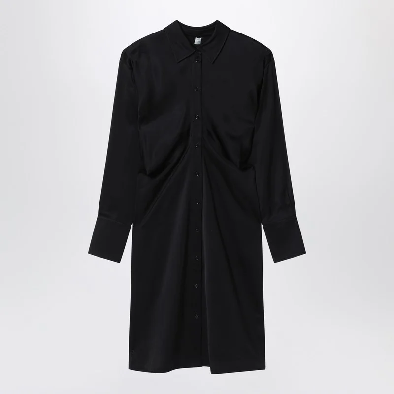 Slouch shirtdress black - 1