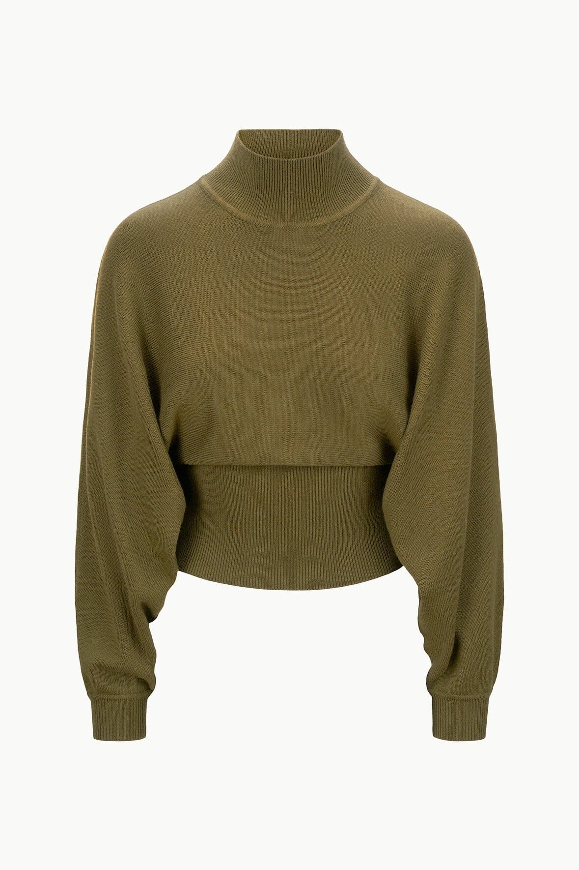 STAUD KAROLINE SWEATER SERGEANT GREEN - 1