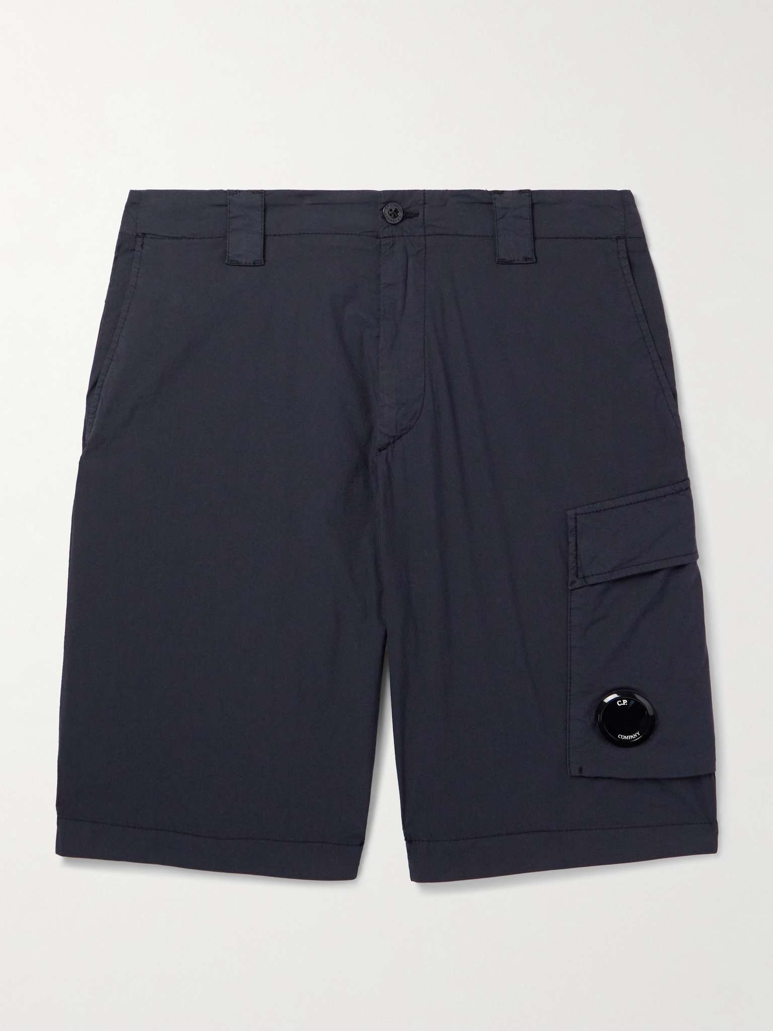 Straight-Leg Logo-Appliquéd 50 Fili Cotton-Blend Cargo Shorts - 1