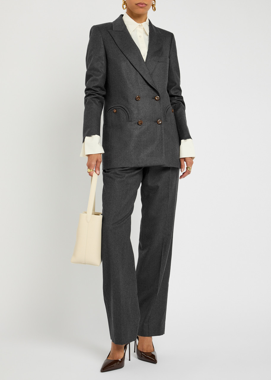 Blaze Milano Everyday Double-breasted Wool Blazer - 4