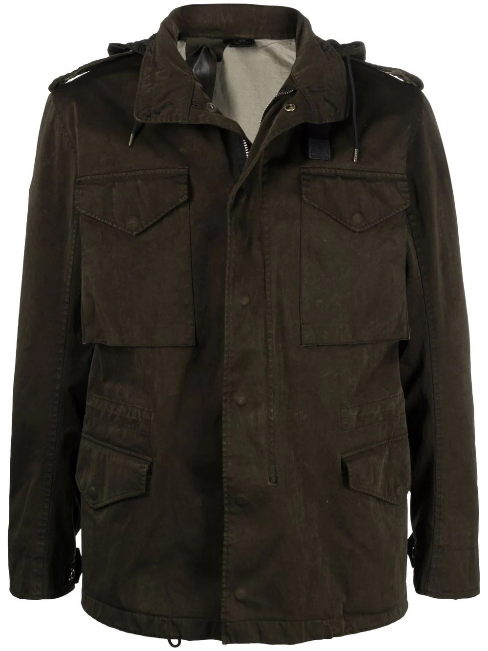 hooded field jacket - 1