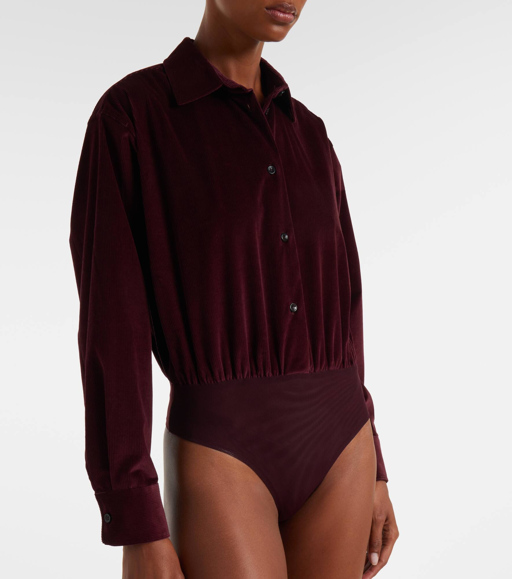 Fertile cotton velvet bodysuit - 3