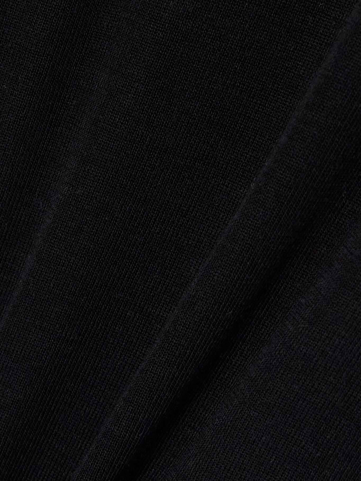 Faustine Lyocell-blend Henley top Black - 5
