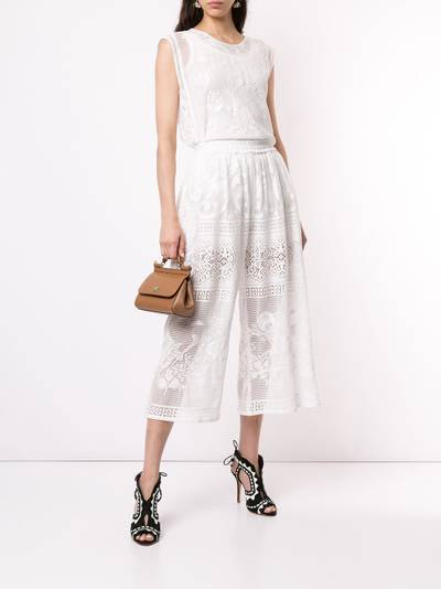 Dolce & Gabbana cropped lace trousers outlook