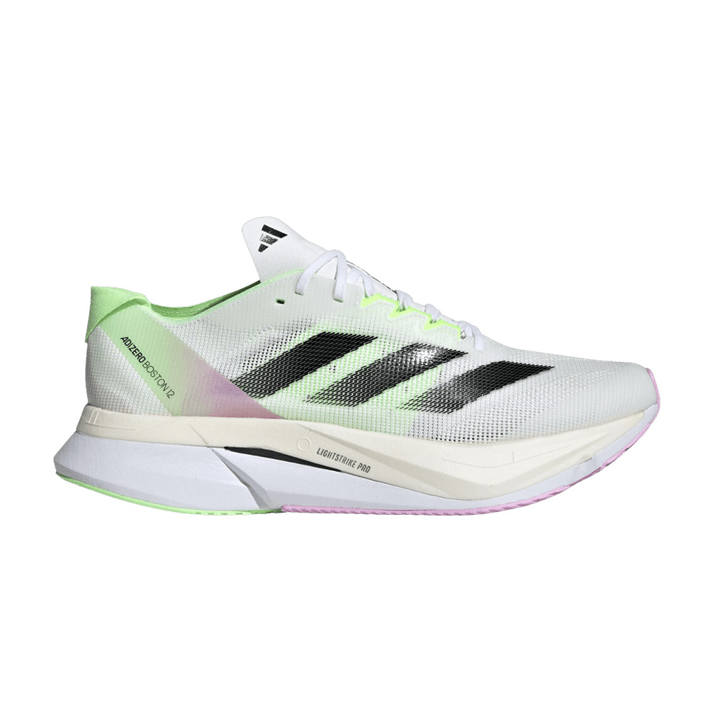 Adizero Boston 12 'White Green Spark' - 1