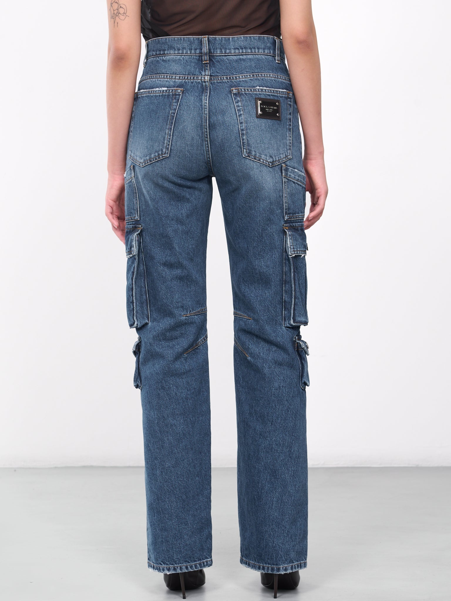 Cargo Denim Trousers - 3
