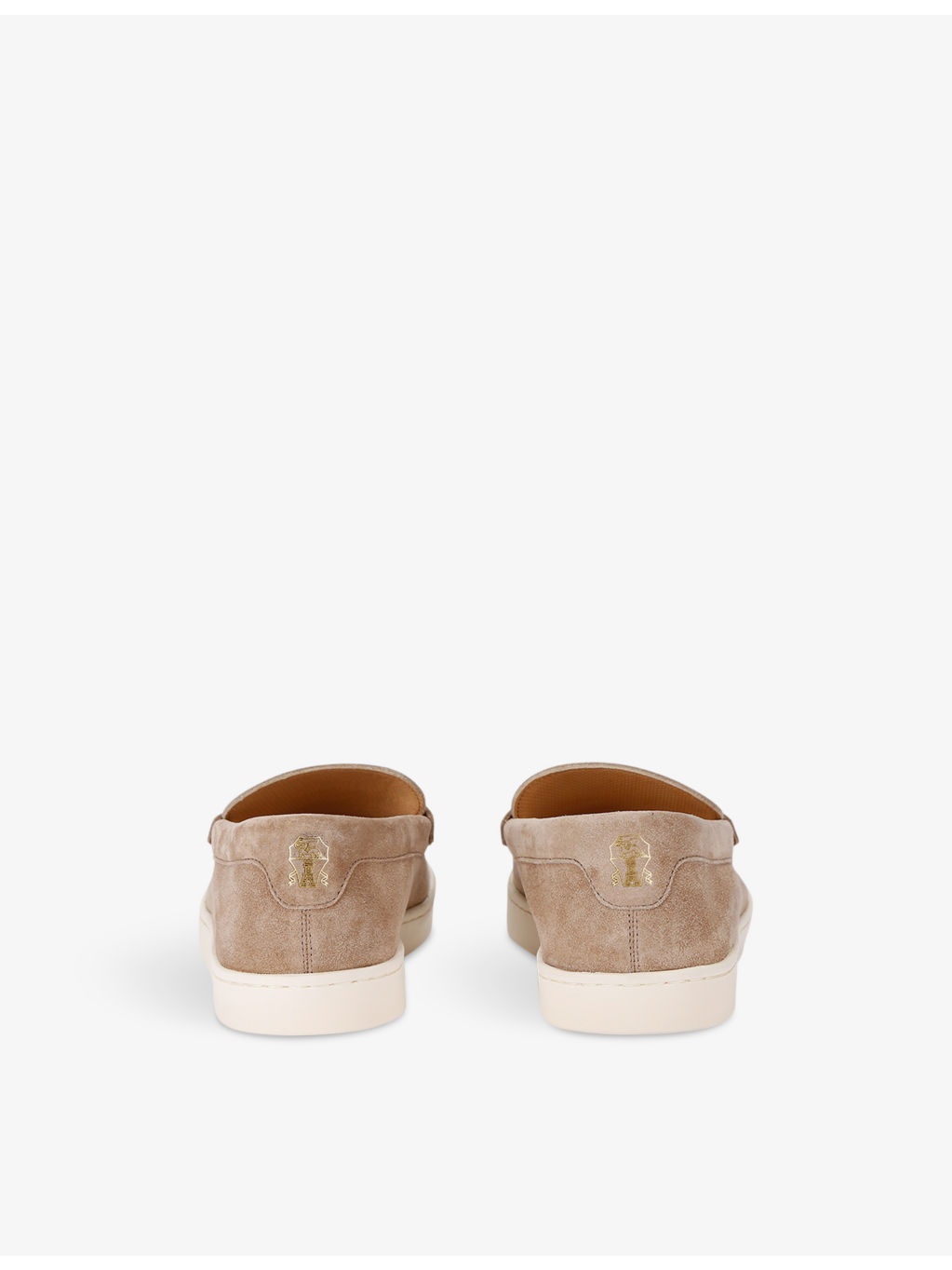 Hybrid penny-slot suede loafers - 4