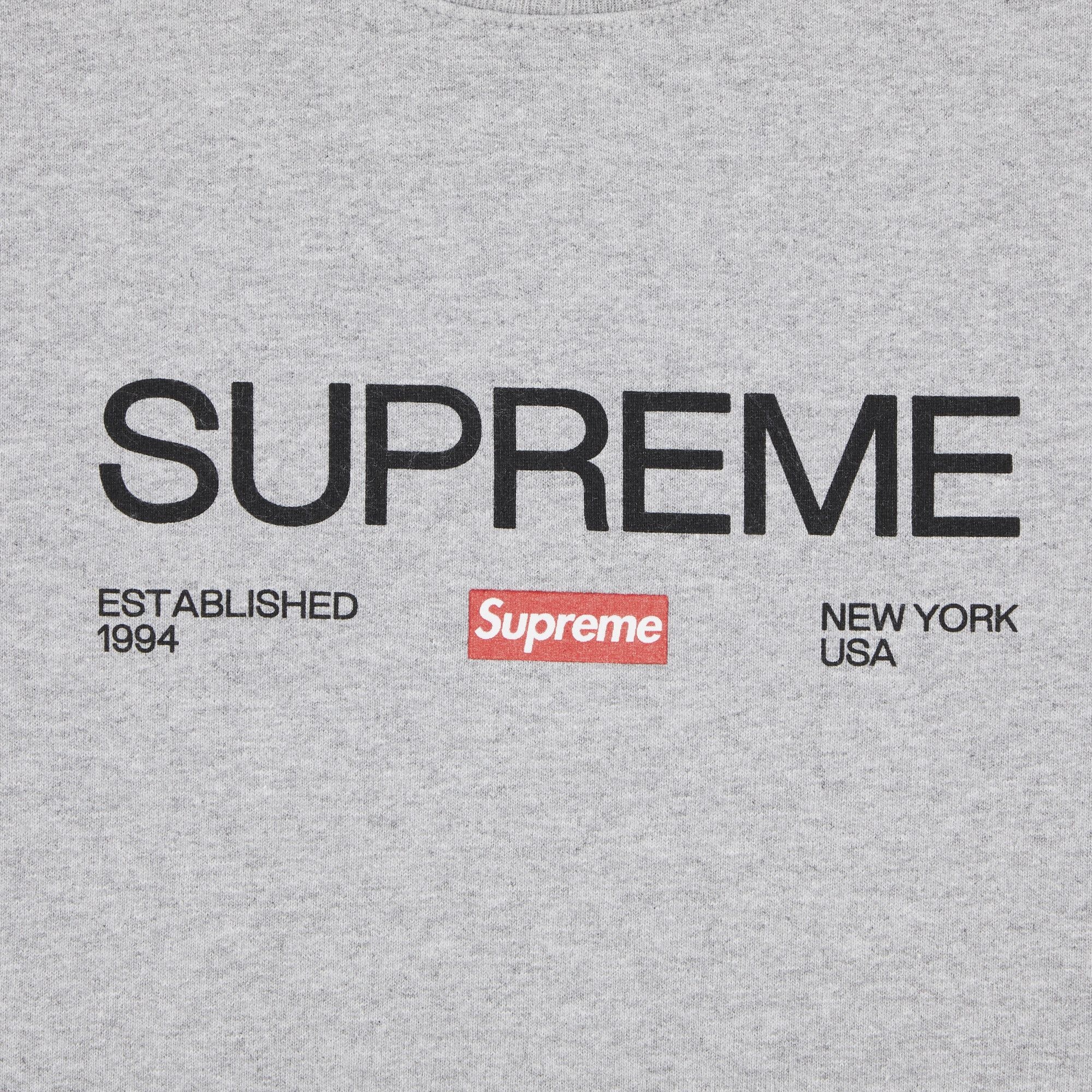 Supreme Established Crewneck 'Heather Grey' - 2