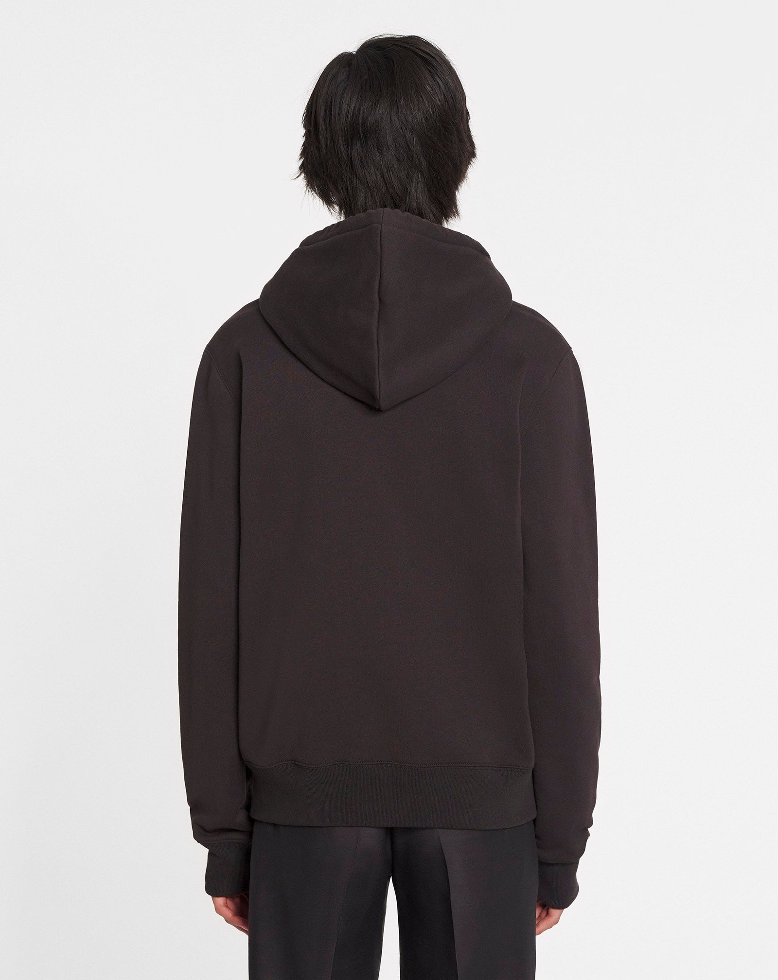 EMBROIDERED LANVIN CURB HOODIE - 5