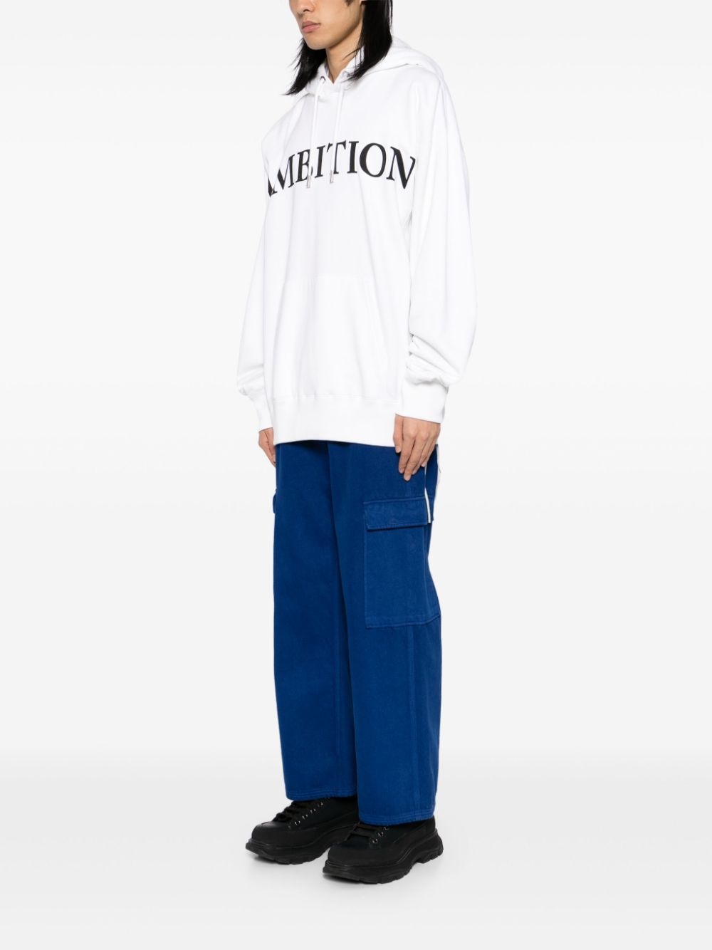 slogan print hoodie - 3
