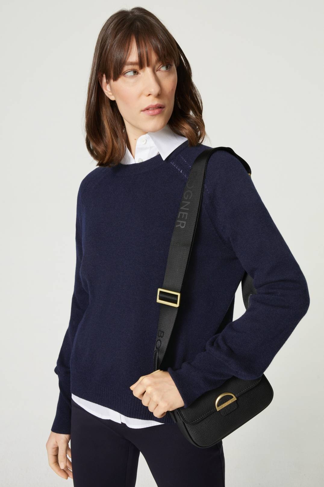CINJA KNITTED PULLOVER IN NAVY BLUE - 2