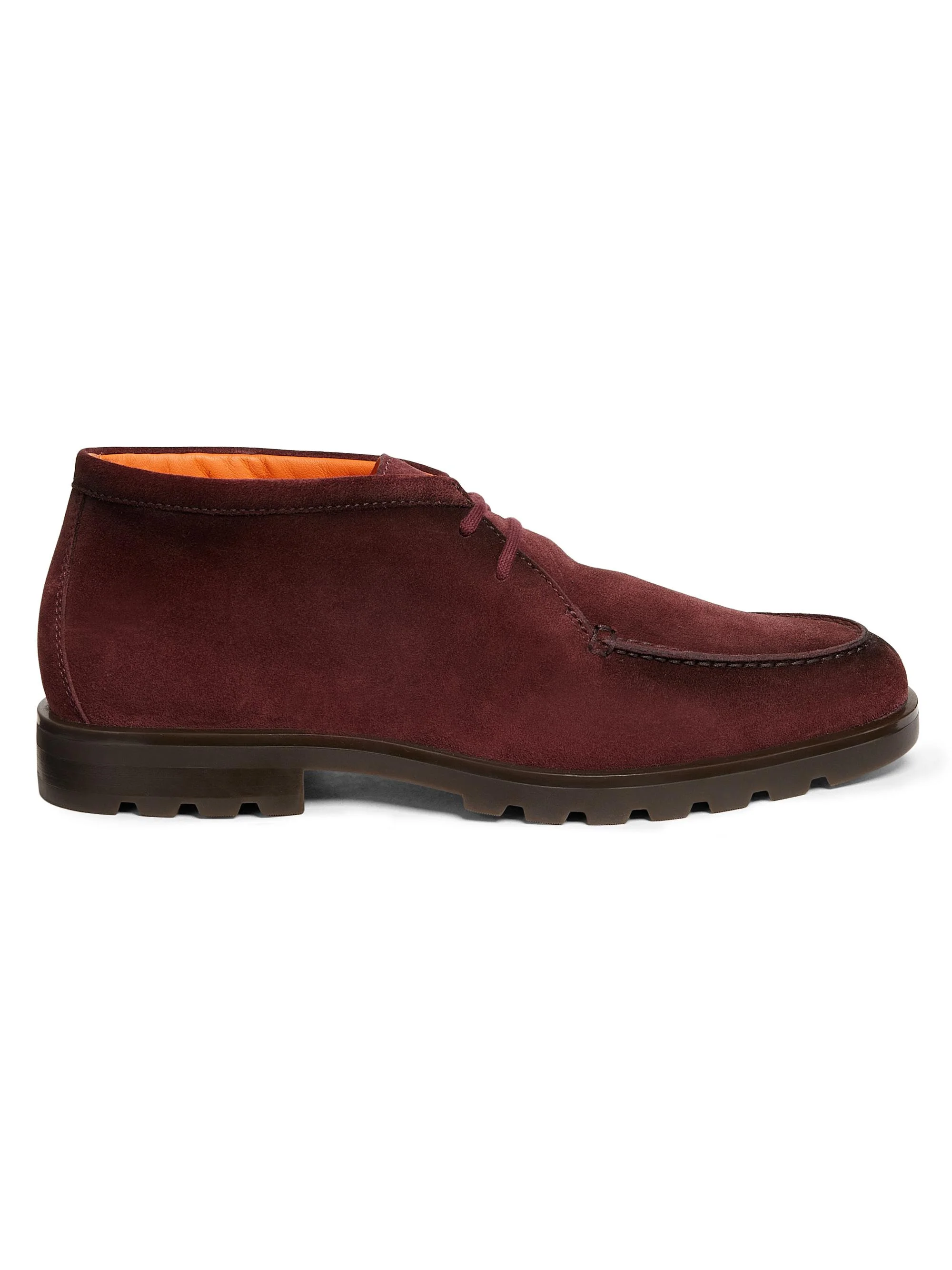 Men's Rock Suede Chukka Boots - Burgundy - 1