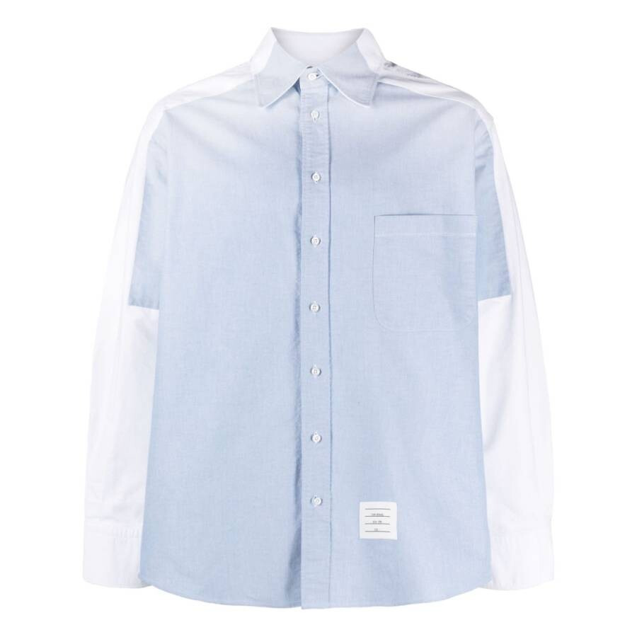 Thom Browne Oversized Long Sleeve Shirt W/Halo In Oxford - 5