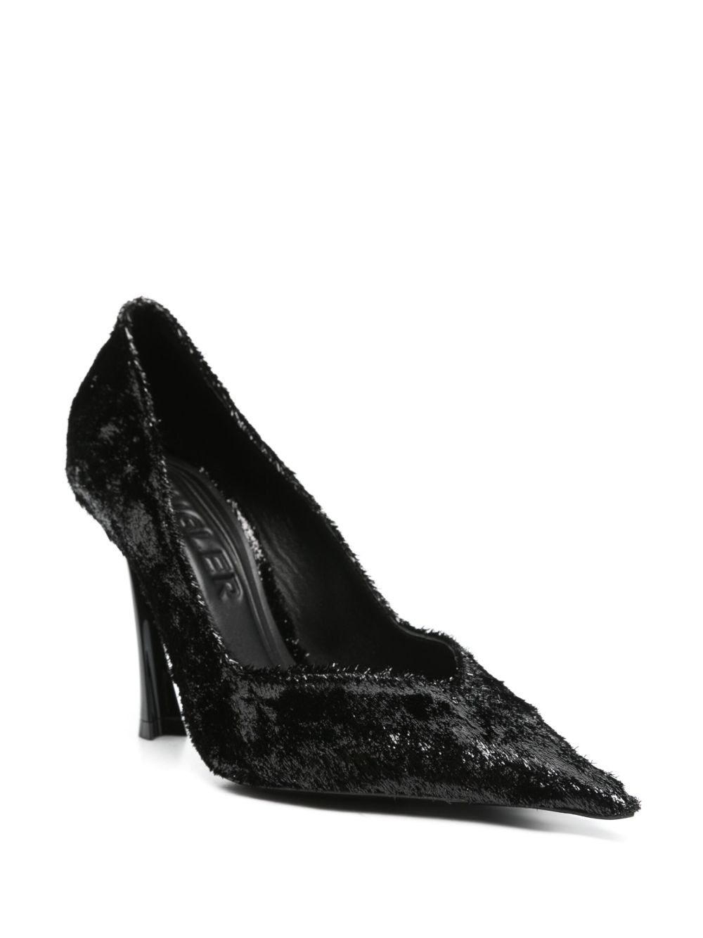 95mm fand-heel glittered pumps - 2
