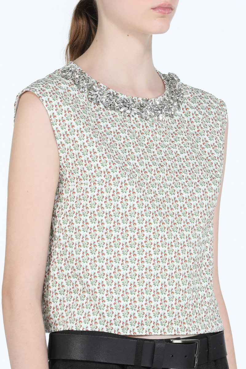 FLORAL-PRINT CROP 상단 5