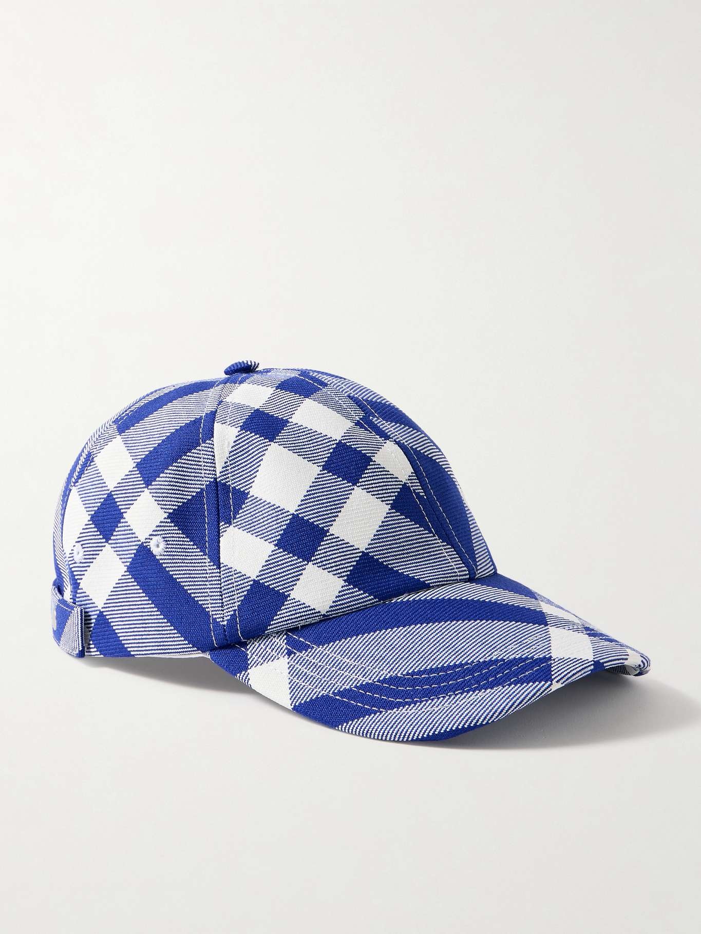 Checked twill baseball cap - 1