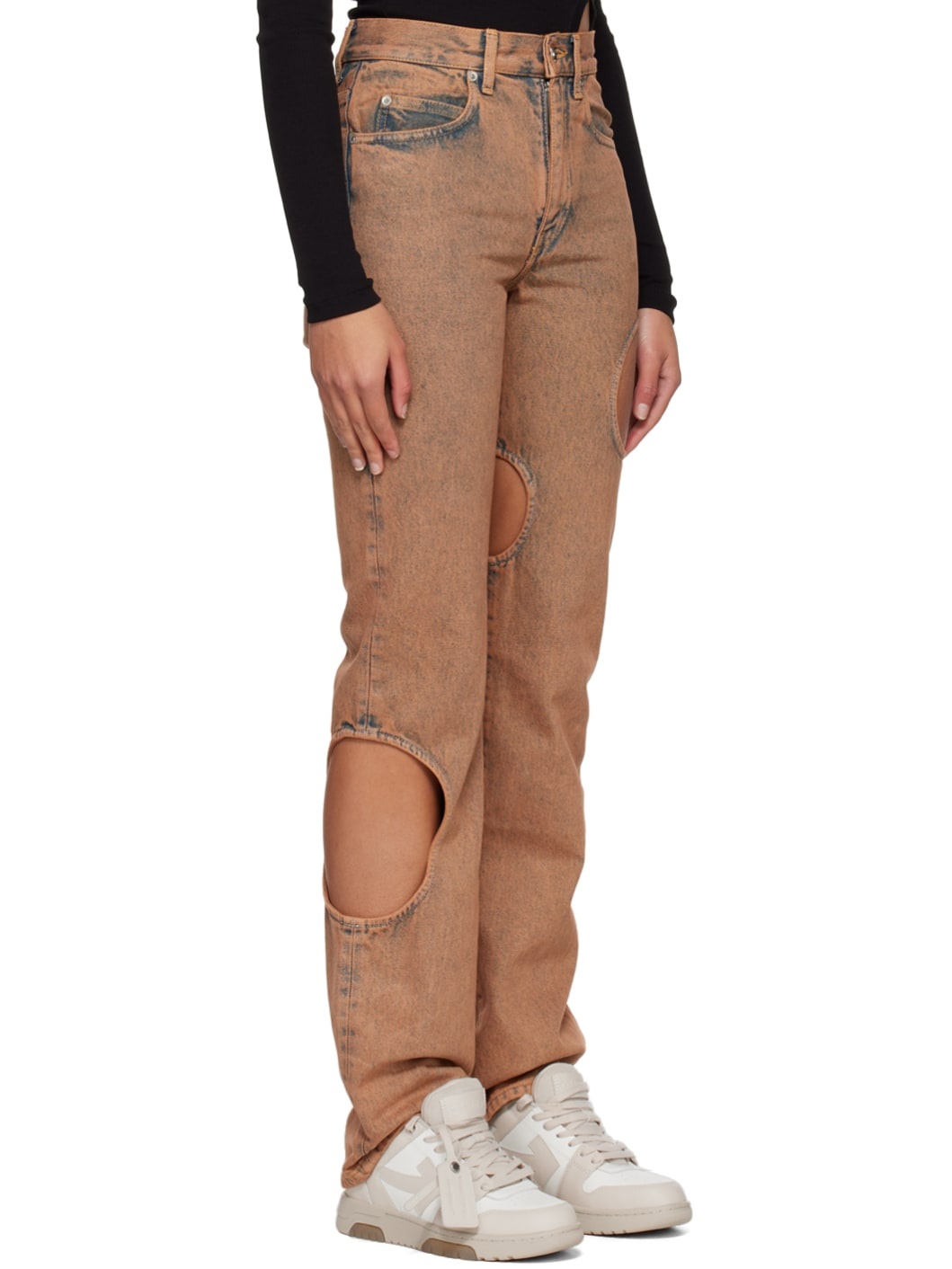 Orange Meteor Jeans - 2