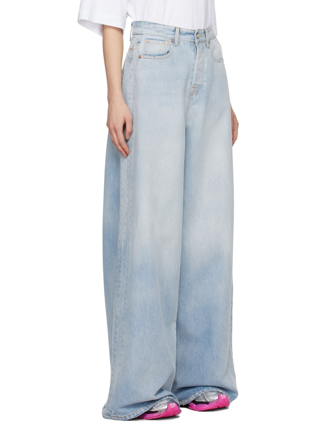Blue Destroyed Jeans - 2