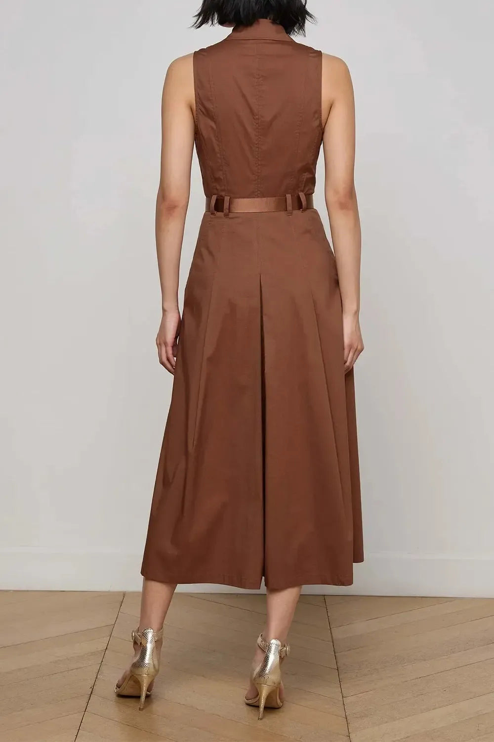 Kolton Midi Dress With Belt - 4