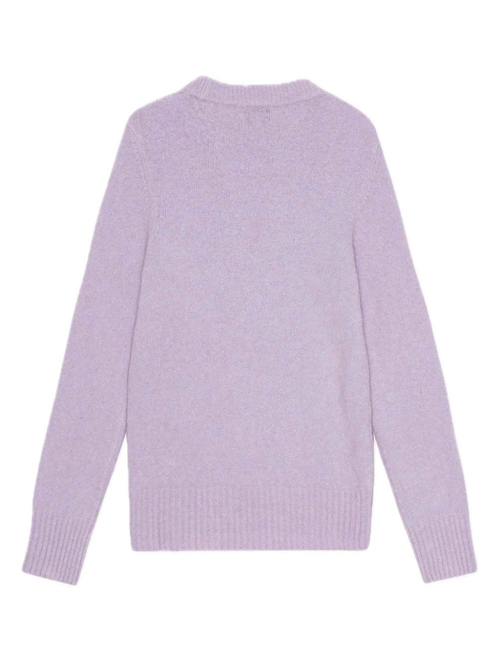 brushed long sleeve jumper - 6
