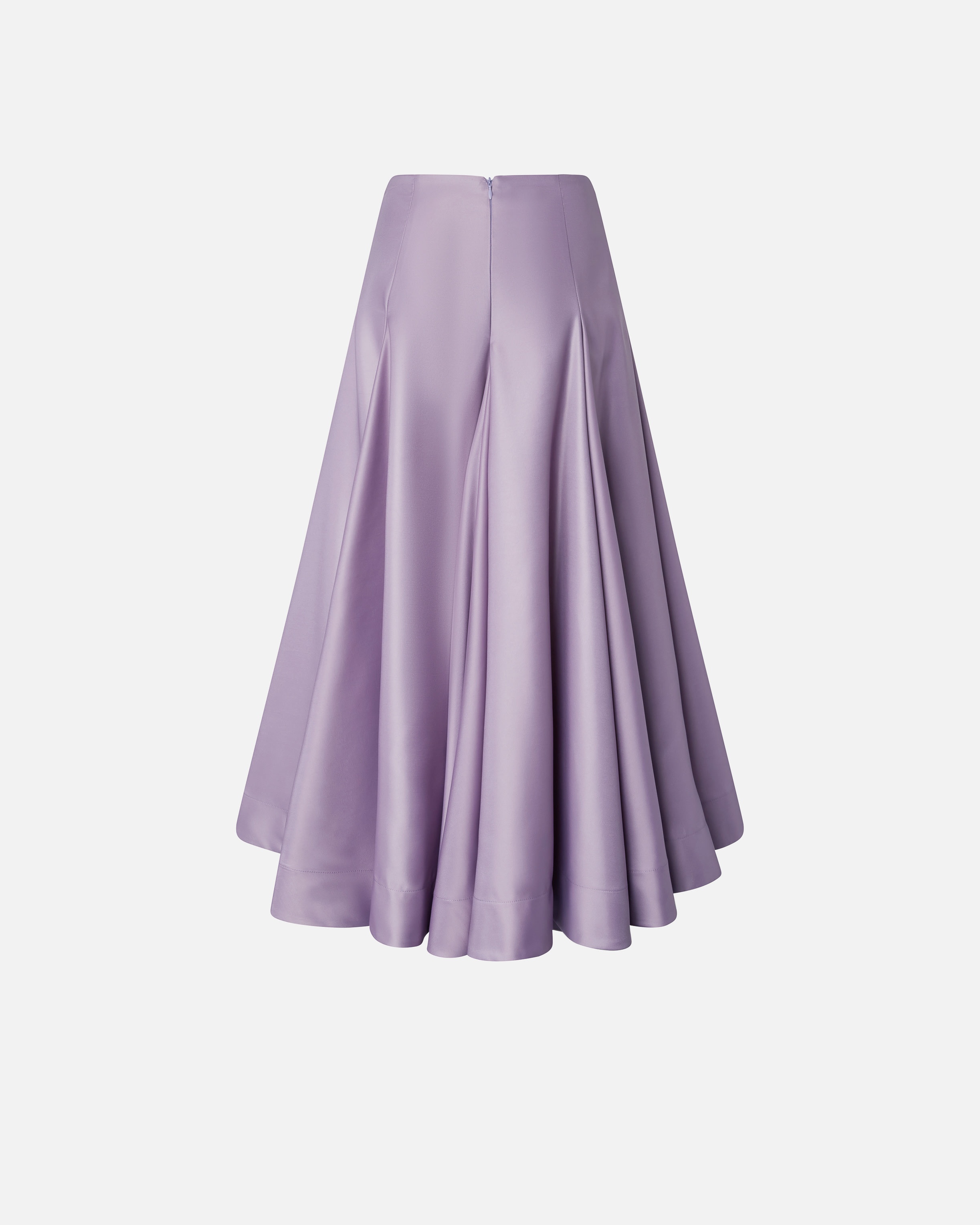 ELEGANT PLEATED SKIRT IN SHINY DUCHESSE - 6