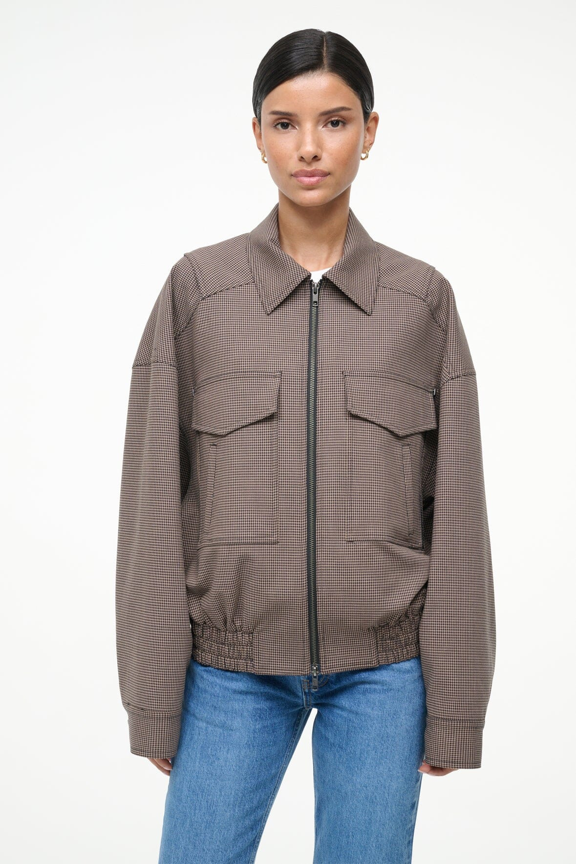 STAUD EUGENE JACKET HOUNDSTOOTH - 7