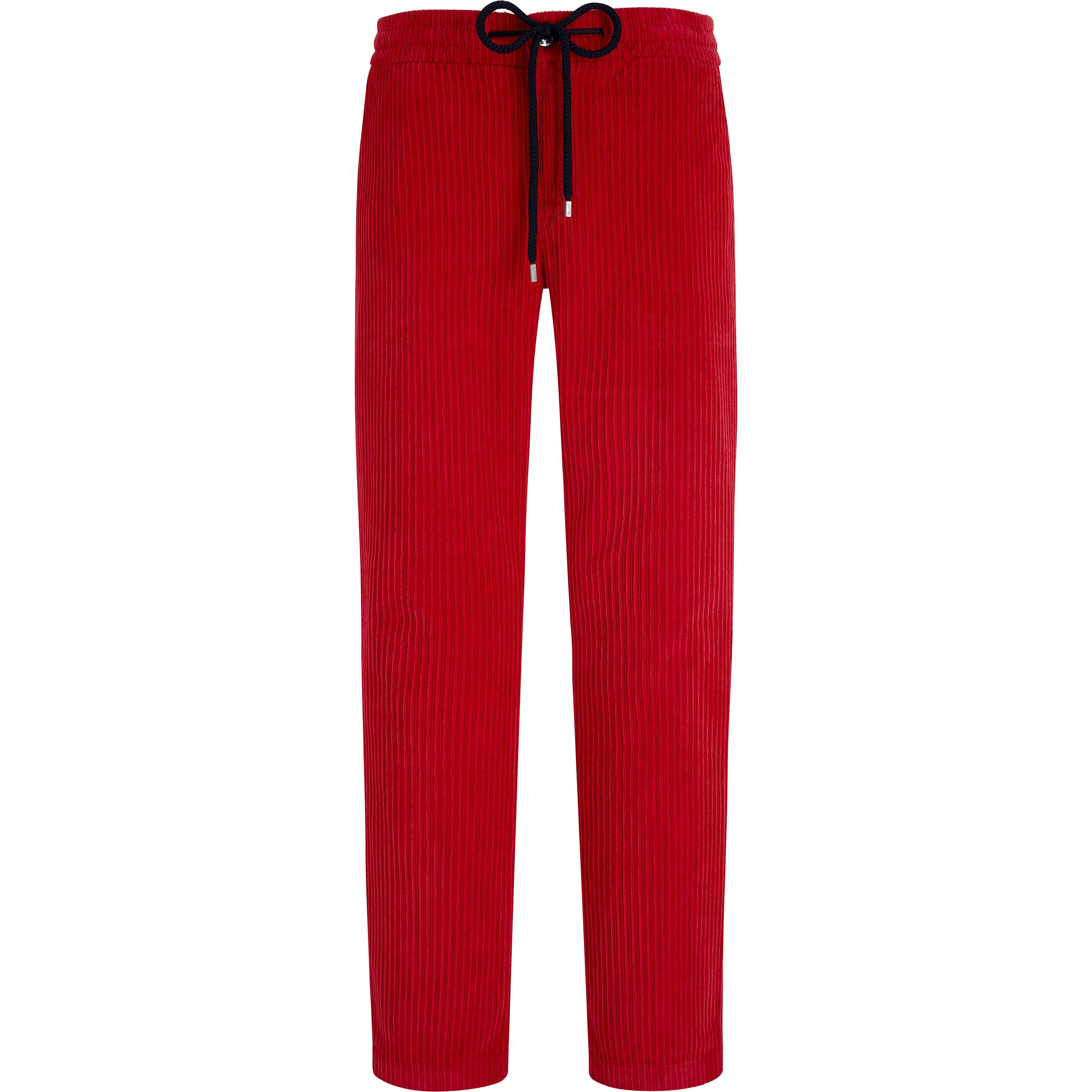 Men Velvet Elastic Waist Pants - 1