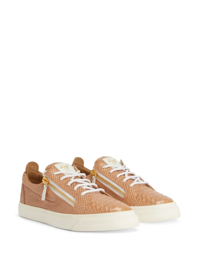 Giuseppe Zanotti Gail snakeskin-effect leather sneakers outlook