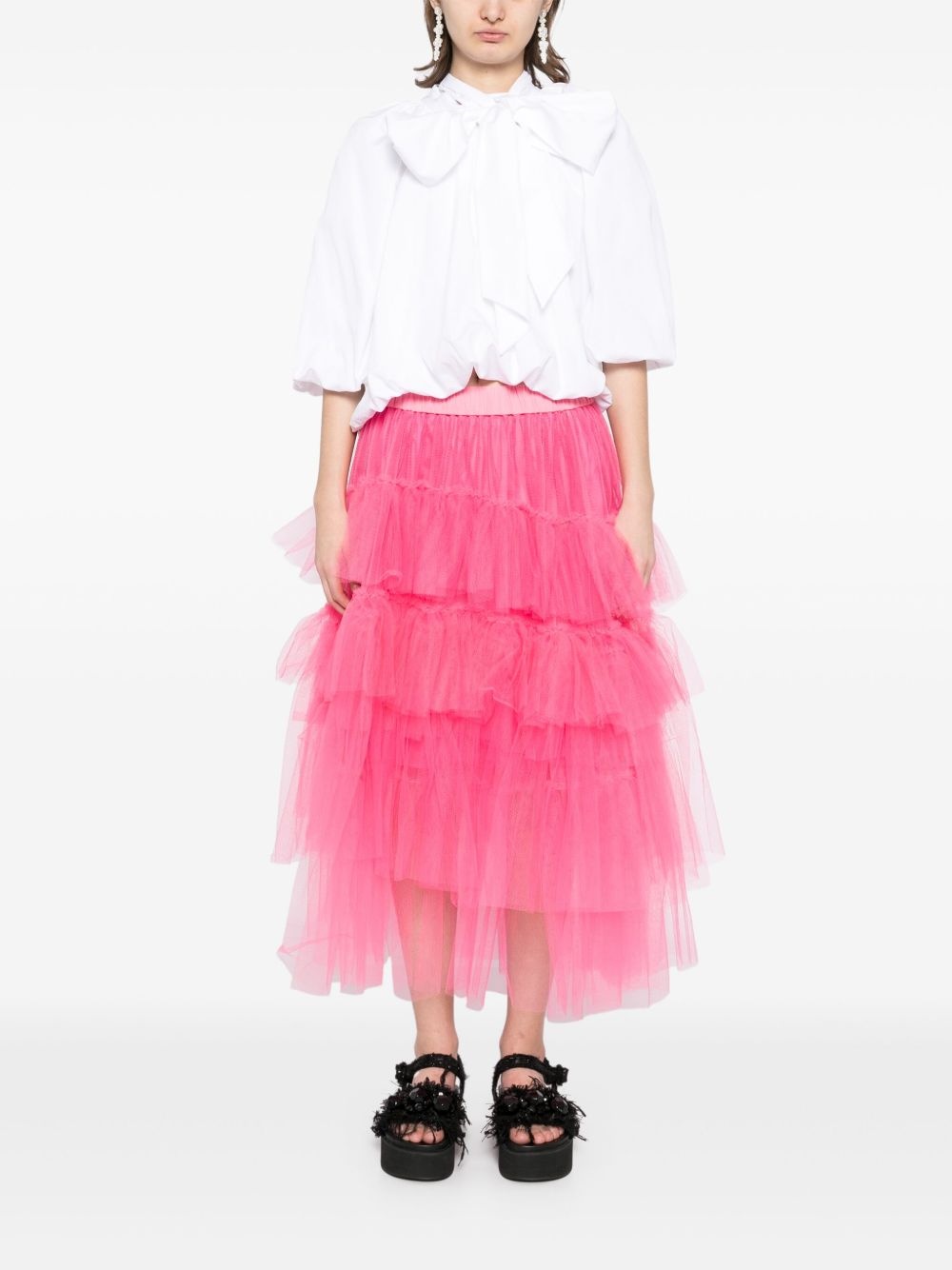elasticated-waist tutu skirt - 3