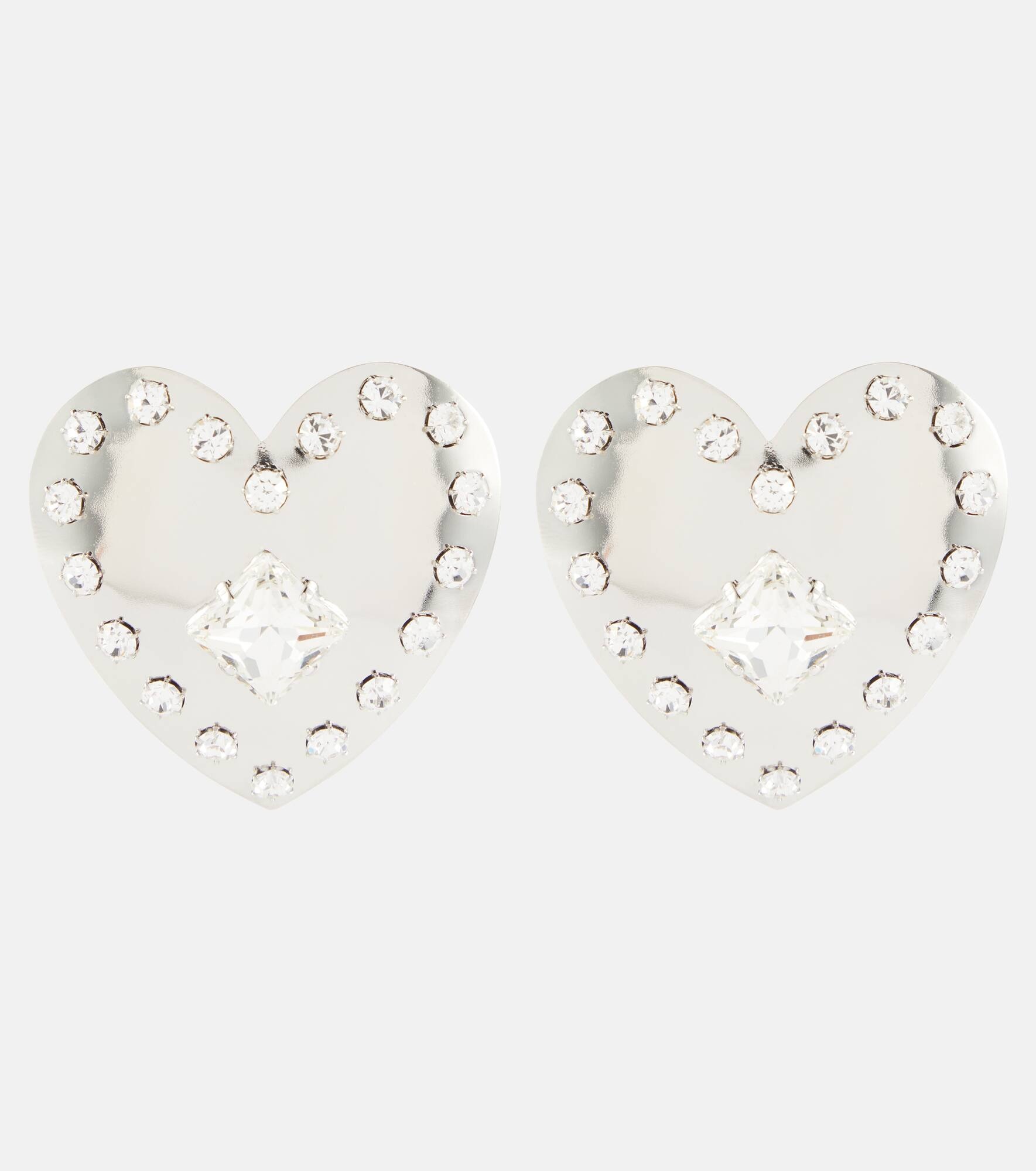 Crystal-embellished earrings - 1