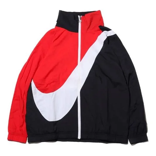 (WMNS) Nike Sportswear Swoosh Woven Sports Jacket Red BV3686-010 - 1