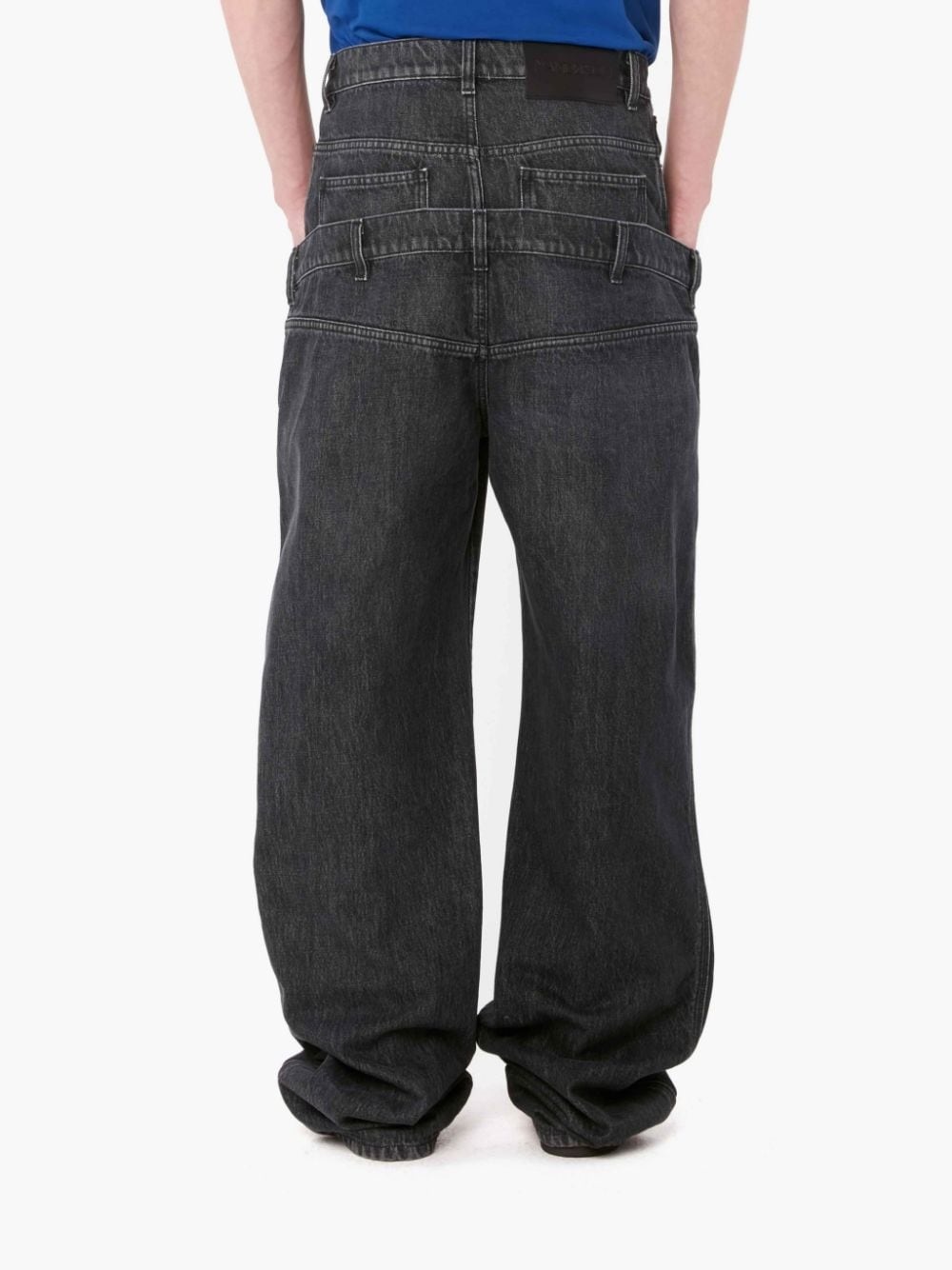 DOUBLE WAISTBAND DENIM JEANS - 3