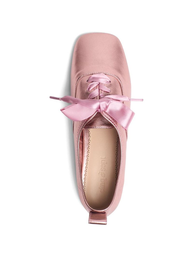 Christina metallic flat pumps 3
