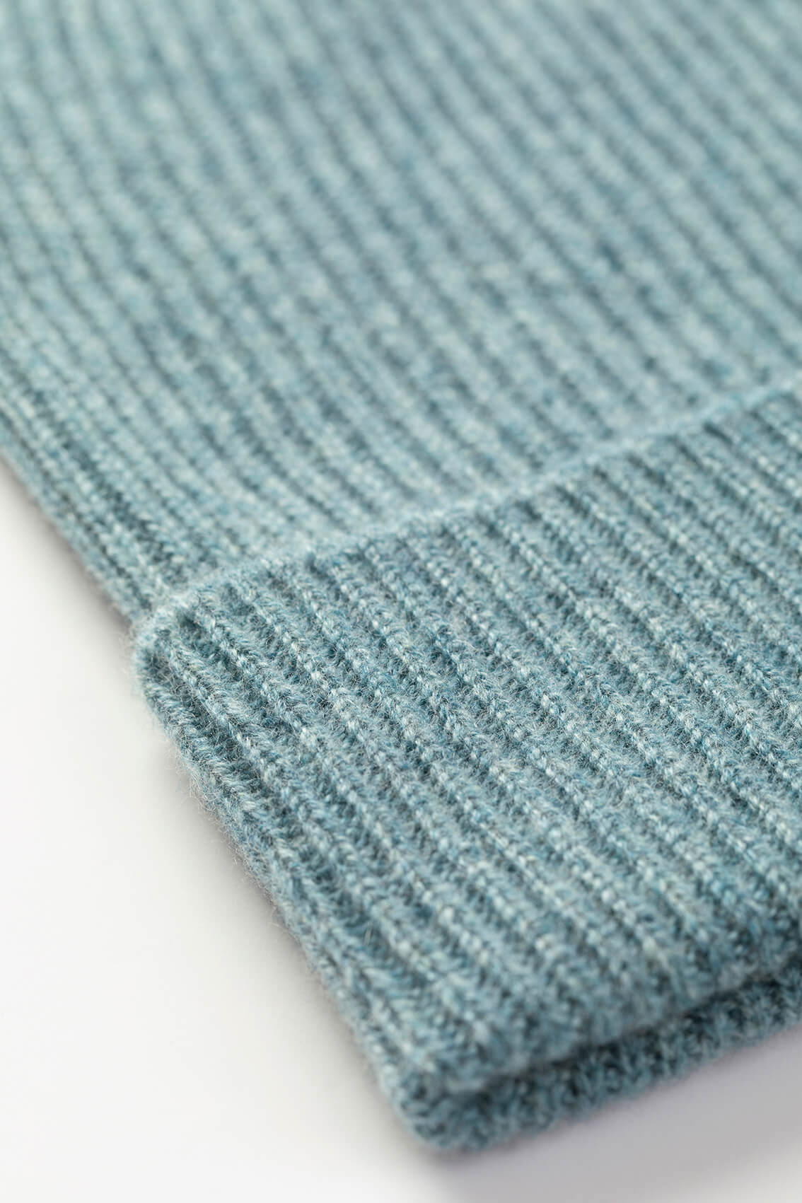 Slouchy Green Cashmere Beanie - 2