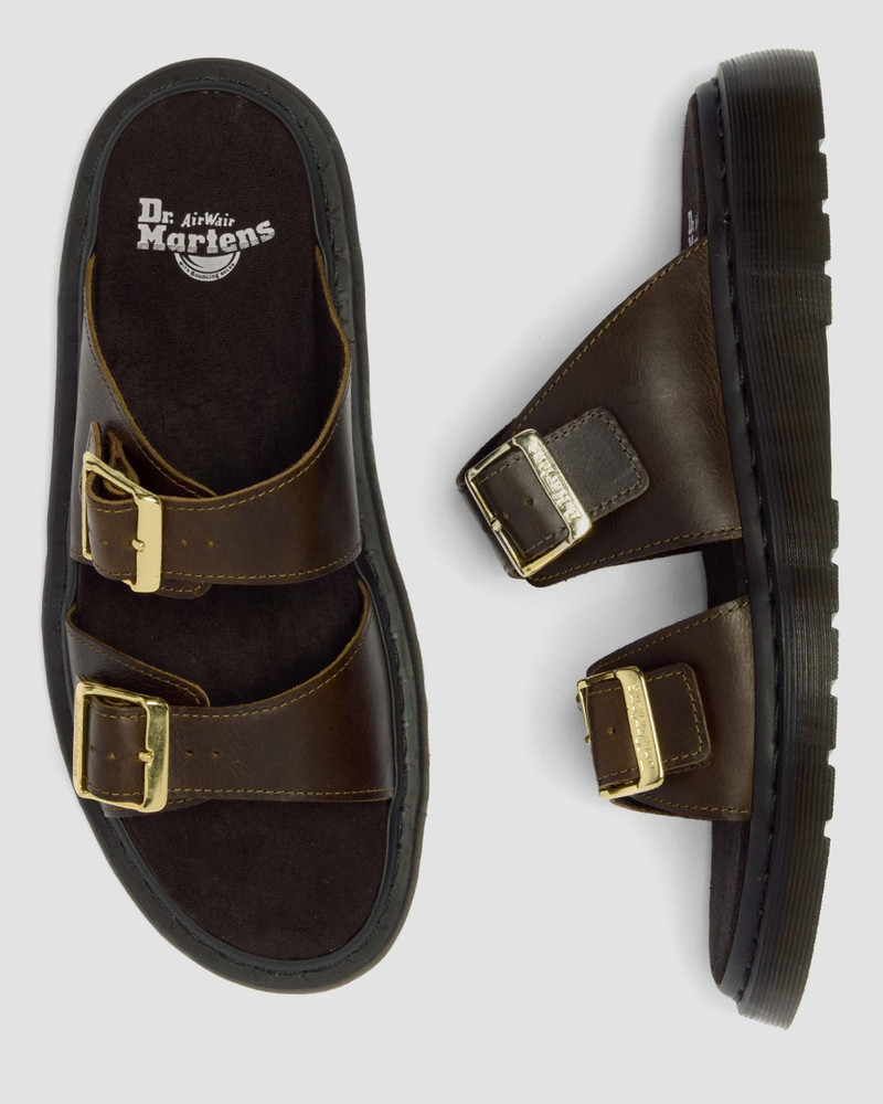 Dr. Martens Josef Wyoming Leather Slide Sandals outlook