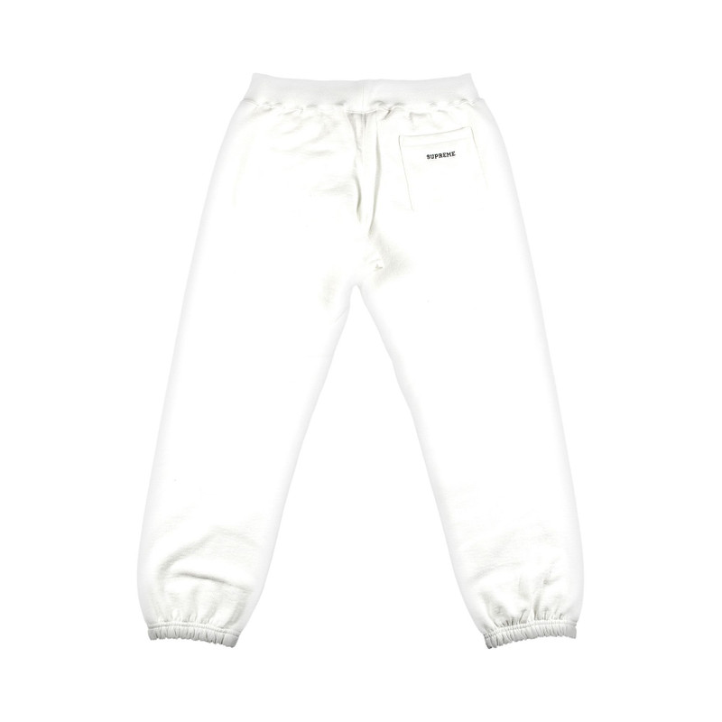 Supreme Supreme x Swarovski S Logo Sweatpant 'White' outlook