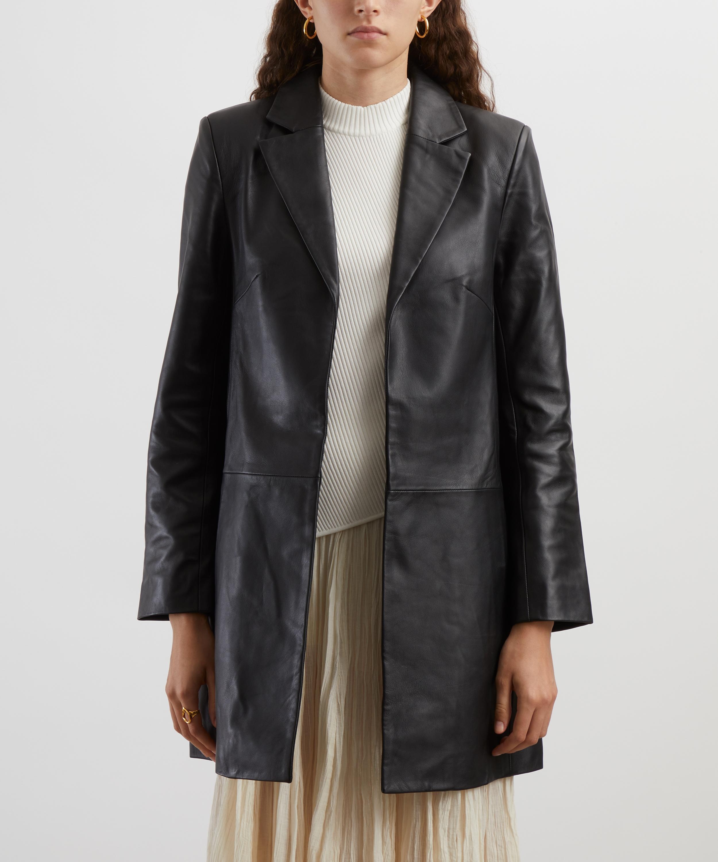 Leather Longline Jacket - 3