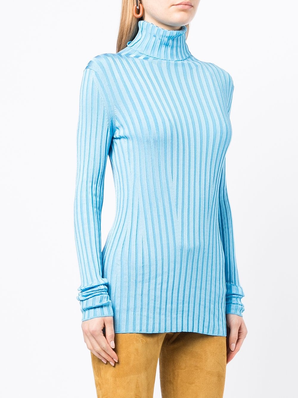 Rhea roll-neck ribbed knit jumper - 3