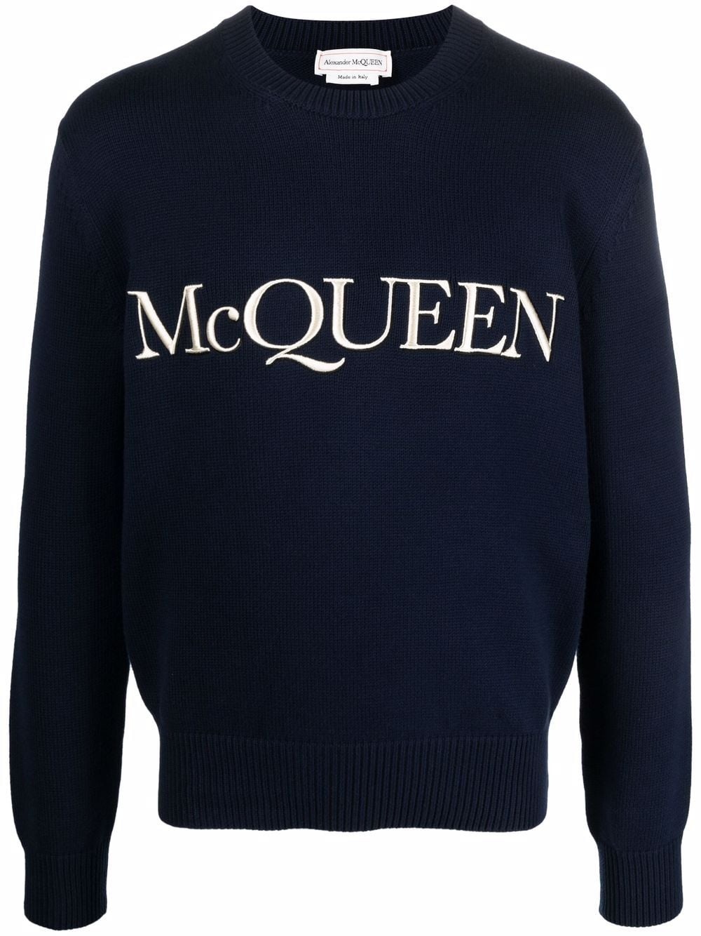 logo-embroidered jumper - 1