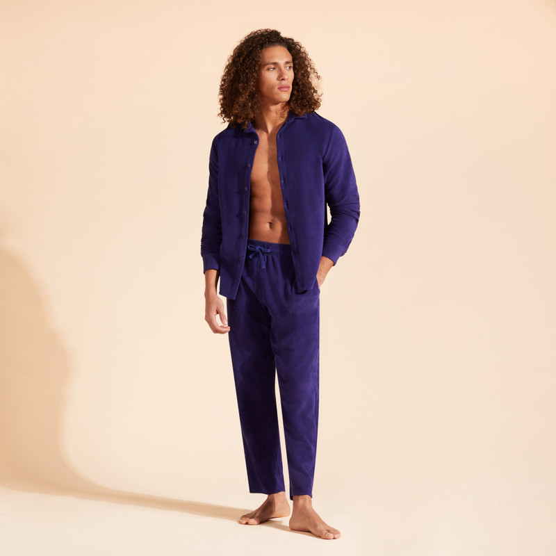 Men Terry Lightweight Shirt Solid 4