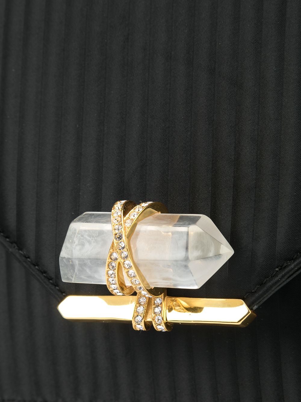 ribbed quartz crystal shoulder bag - 4